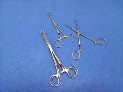 Surgical instruments coded with tape