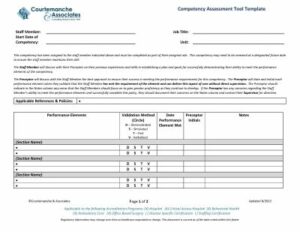 Healthcare Competency Assessment Tool