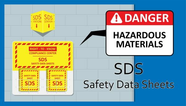 Safety data sheet with chemical warnings.