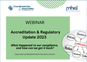 Accreditation & Regulatory Update Webinar Flyer