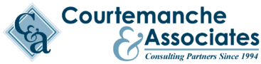 Courtemanche & Associates logo white
