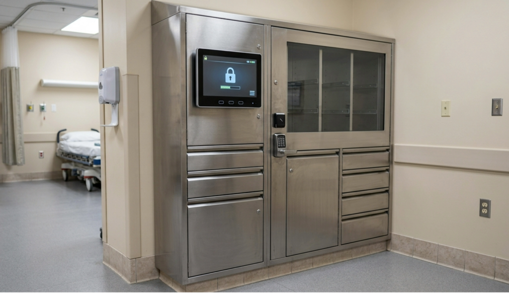 Locked medication in a hospital