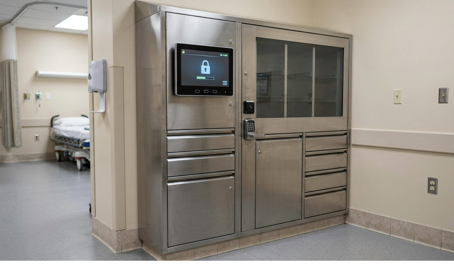 Locked medication in a hospital
